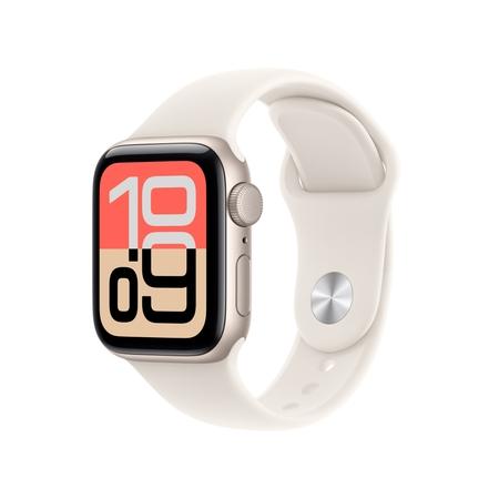 Apple Watch SE 3 GPS 40 mm Starlight Aluminium Case with Sand Sport Band - M/L