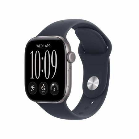 Apple Watch Series 12 42 mm GPS Space Grey Aluminium Case with Navy Blue Sport Band - M/L