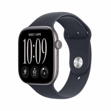 Apple Watch Series 12 GPS + Cellular 46 mm Space Grey Aluminium Case with Navy Blue Sport Band - S/M Apple Watch Series 12 GPS + Cellular 46 mm Space Grey Aluminium Case with Navy Blue Sport Band - S/M