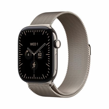Apple Watch Series 12 GPS + Cellular 46 mm Natural Titanium Case with Natural Milanese Loop - M/L Apple Watch Series 12 GPS + Cellular 46 mm Natural Titanium Case with Natural Milanese Loop - M/L