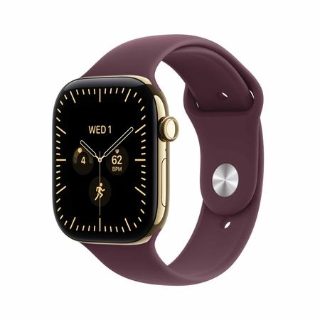 Apple Watch Series 12 GPS + Cellular 46 mm Radiant Gold Titanium Case with Burgundy Sport Band - M/L Apple Watch Series 12 GPS + Cellular 46 mm Radiant Gold Titanium Case with Burgundy Sport Band - M/L