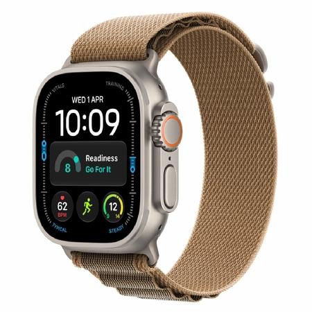 Apple Watch Ultra 4 GPS + Cellular 49 mm Natural Titanium Case Desert Alpine Loop - Large Apple Watch Ultra 4 GPS + Cellular 49 mm Natural Titanium Case Desert Alpine Loop - Large