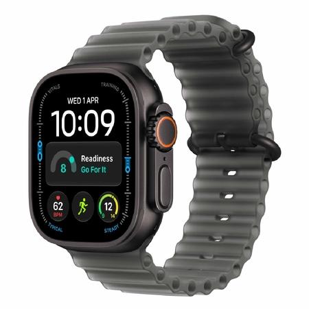 Apple Watch Ultra 4 GPS + Cellular 49 mm Black Titanium Case with Translucent Black Ocean Band Apple Watch Ultra 4 GPS + Cellular 49 mm Black Titanium Case with Translucent Black Ocean Band