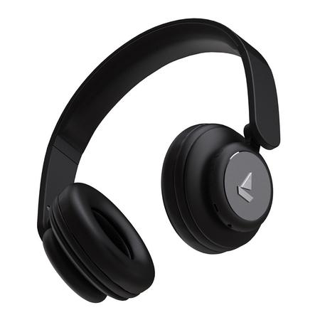boAt Rockerz 450R On-Ear Headphones with 15 Hours Battery, 40 mm Drivers, Padded Ear Cushions, Easy Access Controls and Voice Assistant (Luscious Black)