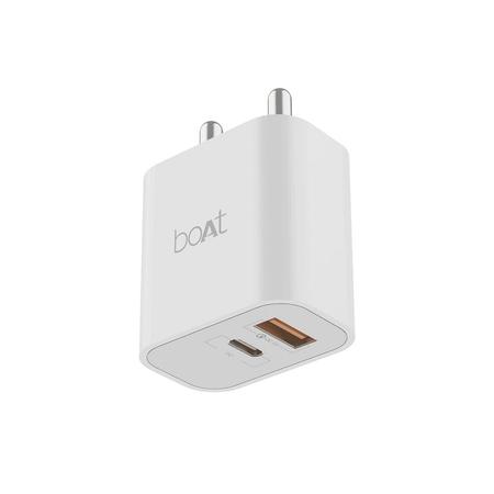 Boat WCD 22.5 Watts QCPD Travel Charger with USB Type C Cable, White