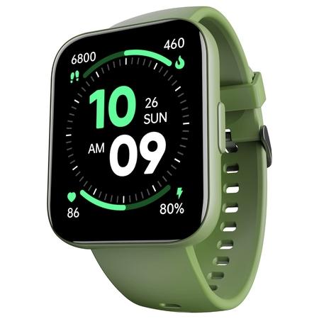 boAt Wave Connect Plus Olive Green SmartWatch