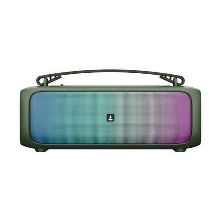 boAt Bluetooth Speaker Stone Beam, 12W RMS Stereo Sound, IPX4 Splash Resistant, TWS Feature, Multi-Connectivity, Built in mic, Upto 3 Hours of Playtime, Pine Green