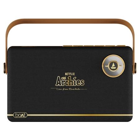 boAt Stone Majestic Riverdale Rocker 90W Portable Bluetooth Speaker with 6 Hours of Total Playtime, Black Jukebox boAt Stone Majestic Riverdale Rocker 90W Portable Bluetooth Speaker with 6 Hours of Total Playtime, Black Jukebox