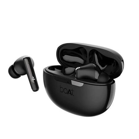 boAt Airdopes 141 ANC TWS in Ear Earbuds with 32 dB ANC, 42 Hrs Playback, 50 ms Low Latency Beast Mode, IWP Tech, Quad Mics with Enx, ASAP Charge, USB Type-C Port & IPX5, Gunmetal Black