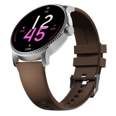 boAt Lunar Discovery Smart Watch with 3.53 cm (1.39 inch) HD Display, Functional Crown, Watch Face Studio, Emergency SOS, 700+ Active Modes, IP67 Dust, Sweat & Splash Resistance (Brown)