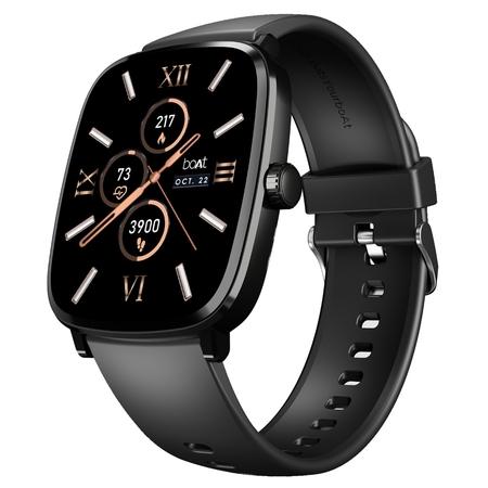 boAt Ultima Regal Smart Watch with 5.10 cm (2.01 inch) AMOLED Display Functional Crown, Watch Face Studio, Emergency SOS, BT Calling, 100+ Sports Modes (Active Black)