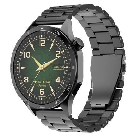 boAt Enigma Radiant Smart Watch 3.63 cm (1.43 inch) Large HD Display, Luxurious Metal Body Design with Functional Crown, Seamless Bluetooth Calling, Health & Wellness Tracking, 200+ Cloud Watch Faces (Metal Black) boAt Enigma Radiant Smart Watch 3.63 cm (1.43 inch) Large HD Display, Luxurious Metal Body Design with Functional Crown, Seamless Bluetooth Calling, Health & Wellness Tracking, 200+ Cloud Watch Faces (Metal Black)