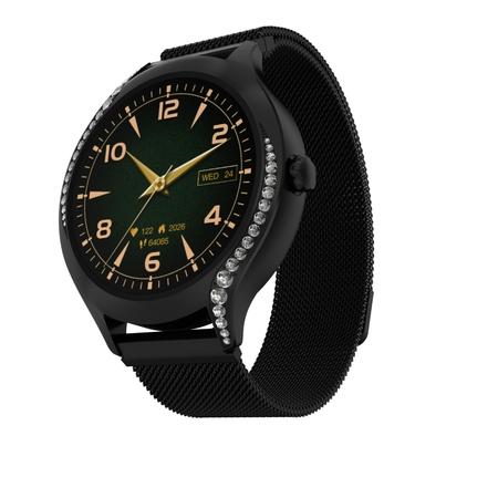 boAt Enigma Gem 3.02 cm (1.19 inches) Smartwatch, Metallic Black