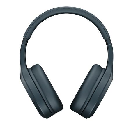 boAt Rockerz 412 On Ear Bluetooth Wireless Headphones with 60 hours Playback Time, 40 mm Drivers with boAt Signature Sound, IPX4 Rating, ENx Tech and Adaptive Fit (Bold Blue)