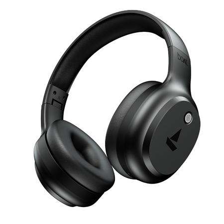 boAt Rockerz 421 Over Ear Bluetooth Wireless Headphones with 60 hours Playback Time, 40 mm Drivers with boAt Signature Sound and Adaptive Fit (Black Sabre)