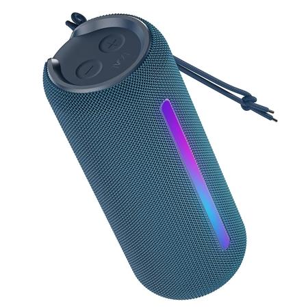 boAt Stone Spinx Pro Bluetooth Speaker with 20 W RMS Sound, Up to 8 hrs of Playtime, BT v5.0, Built-in Mic, RGB LEDs, TWS Feature, TF Card, AUX Port & USB Type-C Port (Tropical Blue)