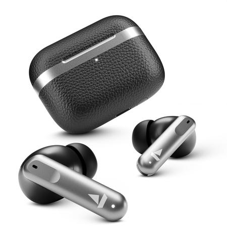 boAt Airdopes 111v2 with 50 Hours playtime, 13 mm drivers, 4 mics ENx Tech, Premium leather finish (Classic Black) boAt Airdopes 111v2 with 50 Hours playtime, 13 mm drivers, 4 mics ENx Tech, Premium leather finish (Classic Black)