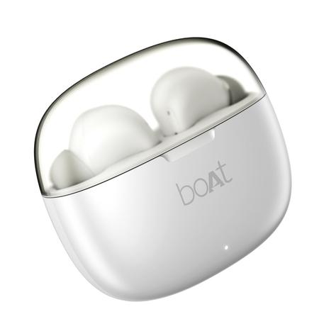boAt Airdopes 212 with Tanslucent Lid, 50 Hrs Battery, 45 ms Low Latency, ENx Tech, Fast Charge, Bluetooth (Ivory)