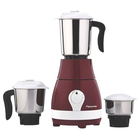 Butterfly Marvel 500W 3 Jars Mixer Grinder, 3 Speed Control, Cherry Red Butterfly Marvel 500W 3 Jars Mixer Grinder, 3 Speed Control, Cherry Red