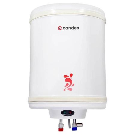 Candes Perfecto, 25 Litres, Storage Water Geyser Metal Body, Shock-Proof Polymer Body, Stainless Steel Tank, Ivory Candes Perfecto, 25 Litres, Storage Water Geyser Metal Body, Shock-Proof Polymer Body, Stainless Steel Tank, Ivory