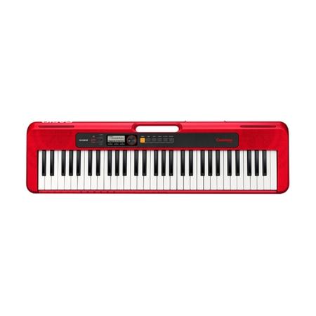 Casio CT-S200 Casiotone 61-Key Portable Slim & Smart Keyboard (Red)