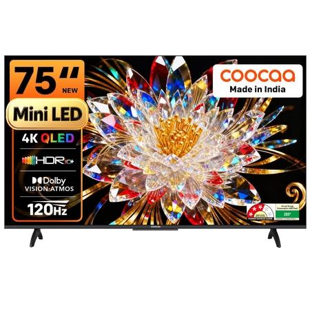 Coocaa 189 cm (75 inch) Ultra HD (4K) Mini LED Smart Google TV 2026 Edition (75MINI75Q)