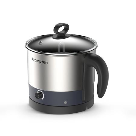 Crompton Insta Nourish Classic 1.2 L 600 W Electric Kettle, Silver Crompton Insta Nourish Classic 1.2 L 600 W Electric Kettle, Silver