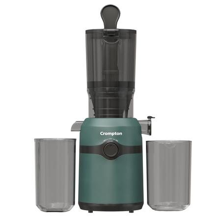 Crompton Ameo Fresh Cold Press Juicer 200 W, Black and Emerald
