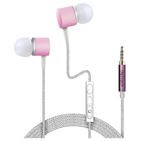Crossloop Daily Fashion CSLE103 Wired Earphone with Ambient Noise Blocking, Pink Crossloop Daily Fashion CSLE103 Wired Earphone with Ambient Noise Blocking, Pink