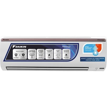 Daikin 1.5 Ton 3 Star FTHT50UV Inverter Split AC (3D Airflow, 100 percent Copper, Hepta Sense, PM2.5 Filter, White, 2023) Daikin 1.5 Ton 3 Star FTHT50UV Inverter Split AC (3D Airflow, 100 percent Copper, Hepta Sense, PM2.5 Filter, White, 2023)