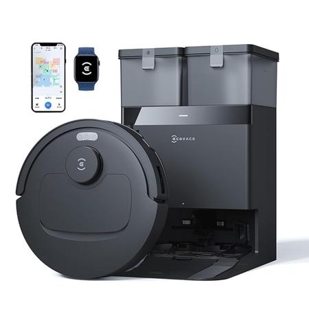 ECOVACS Deebot N50 PRO Omni 2 in 1 Robotic Vacuum Cleaner & Mop, 2026 New Launch 25000 Pa Suction, Self-Emptying Omni-Station, Zerotangle 3.0, Hot Air-Drying, Auto-Lift Mop On Carpet, Upto 300 Mins (Black)