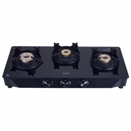 Elica Crest 370 J Nero 3 Burners Cooktop, Black Elica Crest 370 J Nero 3 Burners Cooktop, Black