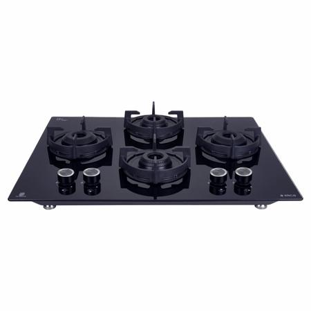 Elica Flexi 460 Lotus IND HD Brass 4 Burners Hob, Black Glass Elica Flexi 460 Lotus IND HD Brass 4 Burners Hob, Black Glass