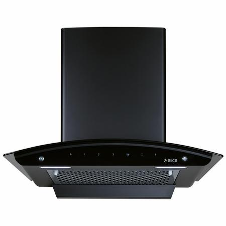 Elica FL 600 Slim Nero Kitchen Hood, Black