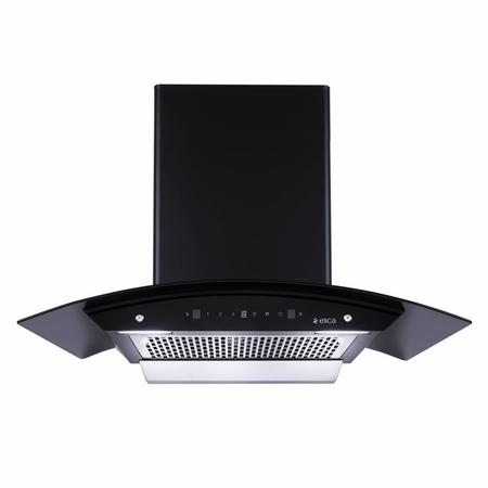 Elica WDFL 906 Nero Kitchen Hood, Black