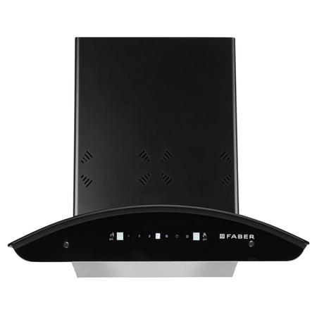 Faber ELLORA3D IN HC SC BF 60 Kitchen Hood, Black