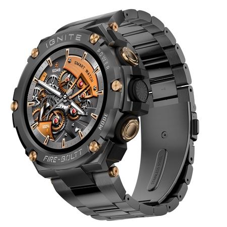 Fire-Boltt ASSAULT Smart Watch, 3.81 cm (1.5 inch) BT Calling, Round Touch Display, Outdoor Rugged Durable Design, 6 Menu UI Styles, In Built Compass, 150+ Sports Modes, Music Play, Health Suite, Black Steel Fire-Boltt ASSAULT Smart Watch, 3.81 cm (1.5 inch) BT Calling, Round Touch Display, Outdoor Rugged Durable Design, 6 Menu UI Styles, In Built Compass, 150+ Sports Modes, Music Play, Health Suite, Black Steel
