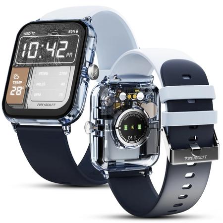 Fire-Boltt Ninja Phantom Smart Watch 46.4 mm (1.83 inch) Display, Transparent Clear Body Design, Bluetooth Calling, 120+ Sports Modes, Voice Assistant, AI Outfit Watch Face Smartwatch for Men & Women (Stealth Navy) Fire-Boltt Ninja Phantom Smart Watch 46.4 mm (1.83 inch) Display, Transparent Clear Body Design, Bluetooth Calling, 120+ Sports Modes, Voice Assistant, AI Outfit Watch Face Smartwatch for Men & Women (Stealth Navy)