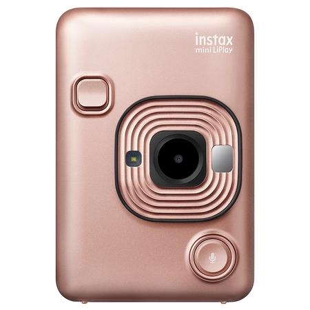 Fujifilm Instax Liplay Plus Instant Camera Kit, Blush Gold