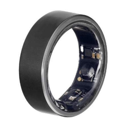 Gabit Smart Ring, Health Tracker, Sleep, Fitness, Nutrition, Stress, First Sizing Kit, 7+ Day Battery, Track Steps, HRV, HR, VO2 Max, Titanium, Matte Black, Size - 11