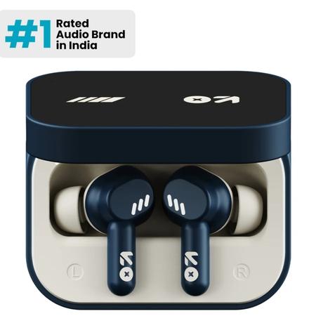 GOBOULT Tenet True Wireless Earbuds with 75 H Playtime, ZEN Quad Mic ENC, 13 mm Boom X Tech Drivers, 45 ms Ultra Low Latency mode, Midnight Blue GOBOULT Tenet True Wireless Earbuds with 75 H Playtime, ZEN Quad Mic ENC, 13 mm Boom X Tech Drivers, 45 ms Ultra Low Latency mode, Midnight Blue