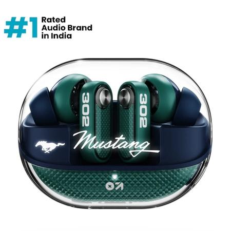 GOBOULT Mustang Sprint ANC Best TWS Earbuds with official Mustang Partnership 60 hours playtime, 32 dB ANC & 45 ms Low Latency Gaming, Nitro Green GOBOULT Mustang Sprint ANC Best TWS Earbuds with official Mustang Partnership 60 hours playtime, 32 dB ANC & 45 ms Low Latency Gaming, Nitro Green
