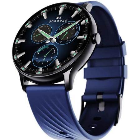 GoBoult Dire Round Dial Smart Smartwatch with 35.3 mm (1.39 inch) HD Screen,Functional Crown, Bluetooth Calling, Advanced Boult Health Tracker, 123+ Sports Modes, and 290+ Customizable Watch Faces (Denim Blue)