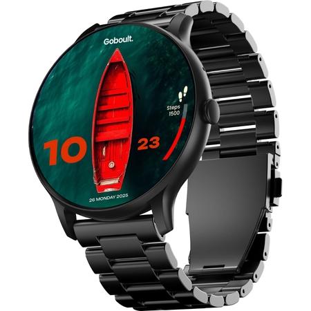 GoBoult Dire Round Dial Smart Smartwatch with 35.3 mm (1.39 inch) HD Screen,Functional Crown, Bluetooth Calling, Advanced Boult Health Tracker, 123+ Sports Modes, and 290+ Customizable Watch Faces (Jet Black) GoBoult Dire Round Dial Smart Smartwatch with 35.3 mm (1.39 inch) HD Screen,Functional Crown, Bluetooth Calling, Advanced Boult Health Tracker, 123+ Sports Modes, and 290+ Customizable Watch Faces (Jet Black)