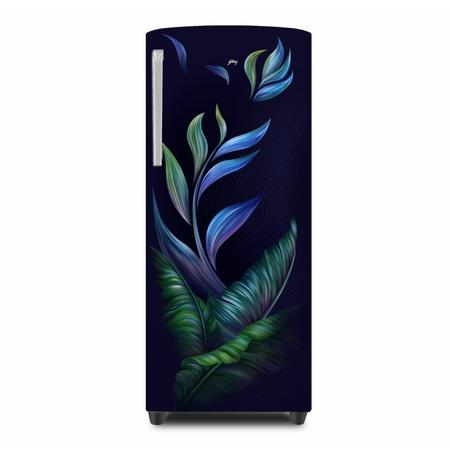 Godrej EMARVEL 268 L 3 Star Direct Cool Refrigerator with Advanced Inverter Technology, Fuse Blue, 290CNTHI FU BL Godrej EMARVEL 268 L 3 Star Direct Cool Refrigerator with Advanced Inverter Technology, Fuse Blue, 290CNTHI FU BL