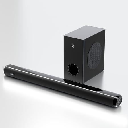 GOVO GoSurround 850 Pro, 200 W Sound bar, 2.1 Channel Home Theatre, 16.51 cm (6.5 inch) subwoofer, HDMI, Opt, AUX, USB and Bluetooth, 3 Equalizer Modes, Stylish Remote and LED Display (Black) GOVO GoSurround 850 Pro, 200 W Sound bar, 2.1 Channel Home Theatre, 16.51 cm (6.5 inch) subwoofer, HDMI, Opt, AUX, USB and Bluetooth, 3 Equalizer Modes, Stylish Remote and LED Display (Black)