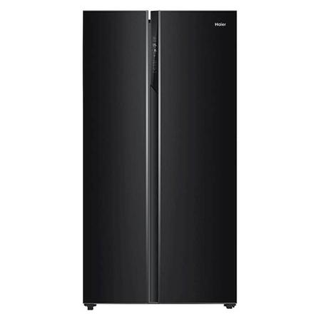 Haier 602 Litres Side-by-Side Refrigerator with Convertible Fridge, Black Steel HRS-682KS Haier 602 Litres Side-by-Side Refrigerator with Convertible Fridge, Black Steel HRS-682KS