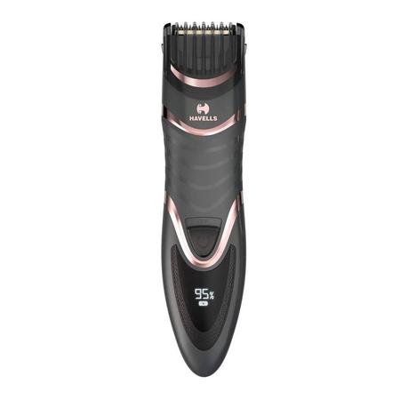 Havells BT9010 Beard Trimmer with Capture Trim Technology, Black-Rose Gold