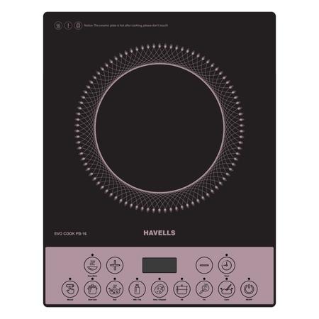 Havells Evo Cook PB-16 1600 Watts Induction Cooktop, Black Havells Evo Cook PB-16 1600 Watts Induction Cooktop, Black