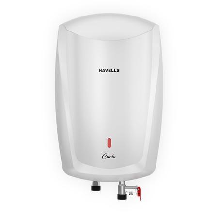 Havells Carlo 5 Litre Instant Water Heater, Color Changing LED Indicator, Rust and shock proof, ISI Certified, Fire retardant power cord; Warranty: 5 Yr on inner tank & 2 Yr comprehensive, (White)